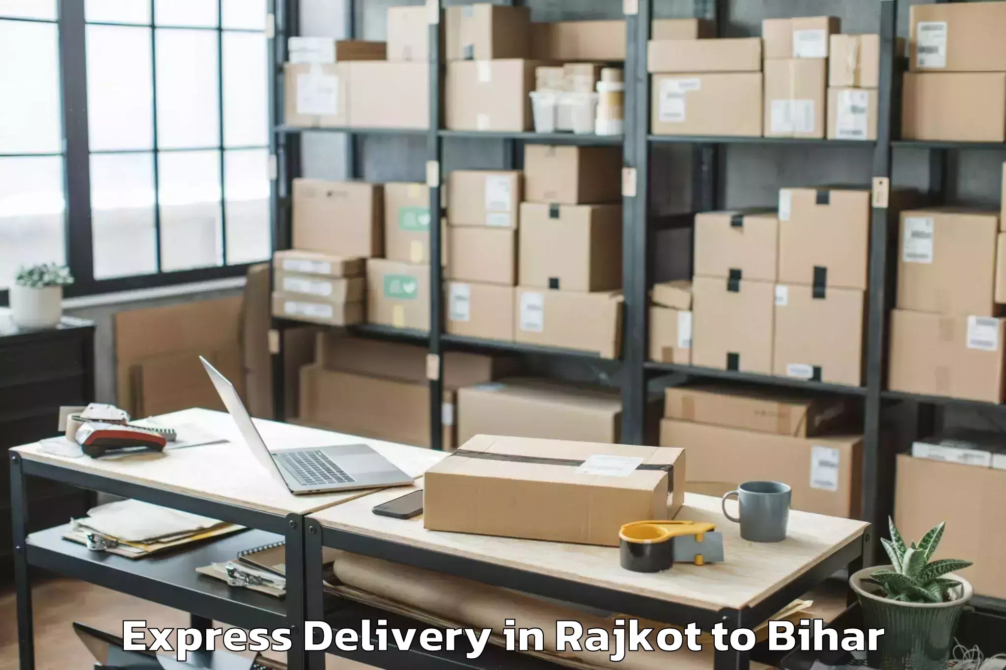 Trusted Rajkot to Bihariganj Express Delivery